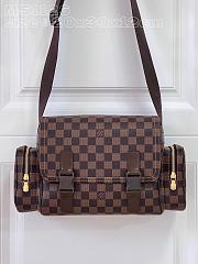 Fortok Louis Vuitton Damier Ebene Reporter Melville Bag M51126 20x30x12cm - 1