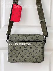 Fortok Louis Vuitton Trio Messenger Bag Green M23783 25x18.5x7cm - 1