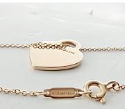 Fortok Tiffany & Co Heart Pendant Charm Gold Necklace - 3