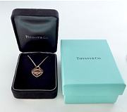 Fortok Tiffany & Co Heart Pendant Charm Gold Necklace - 2