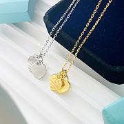Fortok Tiffany & Co New Double Heart Tag Gold/Silver Necklace - 3