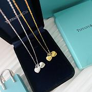 Fortok Tiffany & Co New Double Heart Tag Gold/Silver Necklace - 5