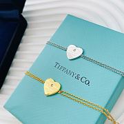 Fortok Tiffany & Co Heart Tag Double Layer Bracelet Gold/Silver  - 5
