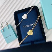 Fortok Tiffany & Co Heart Tag Double Layer Bracelet Gold/Silver  - 2