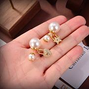 Fortok Dior Five-pointed Star Asymmetric Pearl Earrings - 5