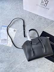 Fortok Givenchy Mini Antigona Lock Leather Bag Black 23x27x13cm - 4