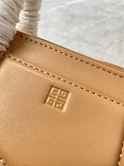 Fortok Givenchy Mini Antigona Lock Leather Bag Brown 23x27x13cm - 2