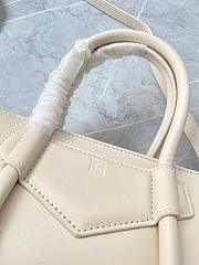 Fortok Givenchy Mini Antigona Lock Leather Bag Beige 23x27x13cm - 4