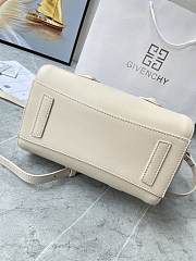 Fortok Givenchy Mini Antigona Lock Leather Bag Beige 23x27x13cm - 2