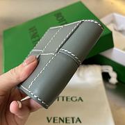Fortok Bottega Veneta Cassette Bi-Fold Wallet Grey 10x8.5cm - 6