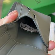 Fortok Bottega Veneta Cassette Bi-Fold Wallet Grey 10x8.5cm - 2