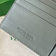 Fortok Bottega Veneta Cassette Bi-Fold Wallet Grey 10x8.5cm - 3