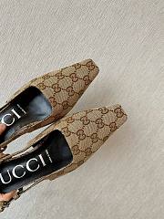 Fortok Gucci GG Slingback Pumps Beige - 6