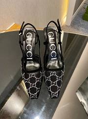 Fortok Gucci GG Slingback Pumps Black - 1