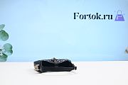 Fortok Gucci Jackie 1961 Lizzard Hobo Bag Black 19cm - 6