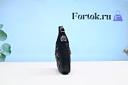 Fortok Gucci Jackie 1961 Lizzard Hobo Bag Black 19cm - 5