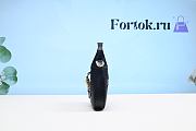 Fortok Gucci Jackie 1961 Lizzard Hobo Bag Black 19cm - 4