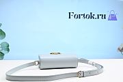 Fortok Celine Triomphe Shoulder Bag Light Blue 19cm - 4