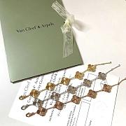Fortok Van Cleef&Arpels Alhambra 5 Motifs Bracelet in Gold/Rose Gold/Silver - 3