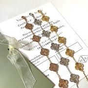Fortok Van Cleef&Arpels Alhambra 5 Motifs Bracelet in Gold/Rose Gold/Silver - 4