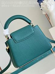 Fortok Louis Vuitton Capucines Mini Flower Crown Bag Green M48865 21x14x8cm - 6