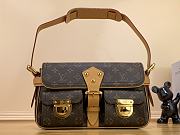 Fortok Louis Vuitton Monogram Hudson Shoulder Bag M40027 30x19x10cm - 1