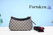 Fortok Gucci Ophidia Bag Beige and Blue GG Supreme Canvas 25x15.5x6cm - 4