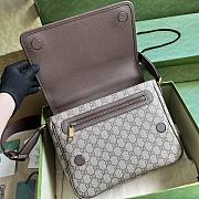 Fortok Gucci Ophidia Medium Messenger Bag Beige 761741 28x22x8cm - 3