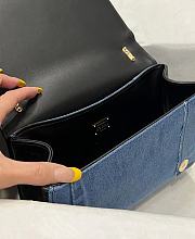 Fortok Dolce & Gabbana Blue Patchwork Denim Bag 23x17x6.5cm - 6