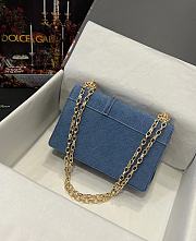Fortok Dolce & Gabbana Blue Patchwork Denim Bag 23x17x6.5cm - 2