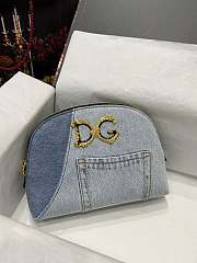 Fortok Dolice & Gabana Denim Cosmetics Case Blue 25x18x6cm - 1