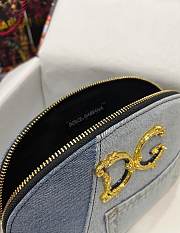 Fortok Dolice & Gabana Denim Cosmetics Case Blue 25x18x6cm - 4