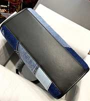 Fortok Dolce & Gabbana Denim Shopper with Embroidered Logo 31x27x15cm - 4