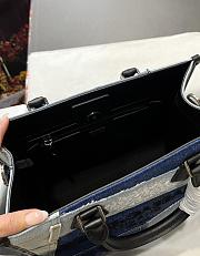 Fortok Dolce & Gabbana Denim Shopper with Embroidered Logo 31x27x15cm - 2