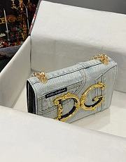 Fortok Dolce & Gabbana Patchwork Light Denim Bag 23x17x6.5cm - 5