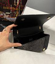 Fortok Dolce & Gabbana Black Patchwork Denim Bag 23x17x6.5cm - 4
