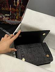 Fortok Dolce & Gabbana Black Patchwork Denim Bag 23x17x6.5cm - 3