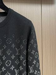 Fortok Louis Vuitton Gradient Crewneck Sweater Black - 3