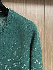 Fortok Louis Vuitton Gradient Crewneck Sweater Green - 4