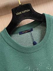 Fortok Louis Vuitton Gradient Crewneck Sweater Green - 2