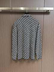 Fortok Dior Oblique Beige and Navy Knit Shirt - 4