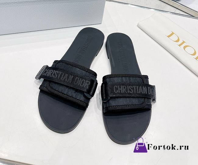 Fortok Dior Revolution Slides Black - 1