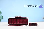 Dolce Gabbana DG Amore Bag In Crocodile Leather Red BB6675 27x8x18cm - 5