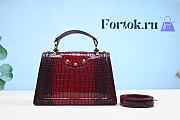 Dolce Gabbana DG Amore Bag In Crocodile Leather Red BB6675 27x8x18cm - 4
