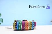 Chanel Flap Bag Printed Fabric Multicolor 24.5x15x5cm - 2