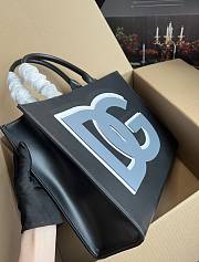 Fortok Dolce & Gabbana DG Logo Print ‘Black’ Shopping Bag 37×28×11.5cm - 2
