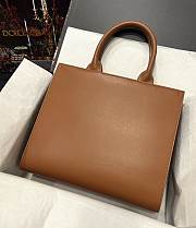 Fortok Dolice & Gabbana Brown DG Embossed Tote Bag 30x26x10cm - 5