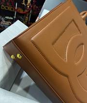 Fortok Dolice & Gabbana Brown DG Embossed Tote Bag 30x26x10cm - 2