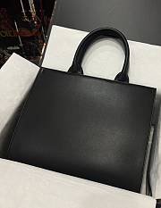 Fortok Dolice & Gabbana Black DG Embossed Tote Bag 30x26x10cm - 3