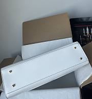 Fortok Dolice & Gabbana White DG Embossed Tote Bag 37×28×11.5cm - 6